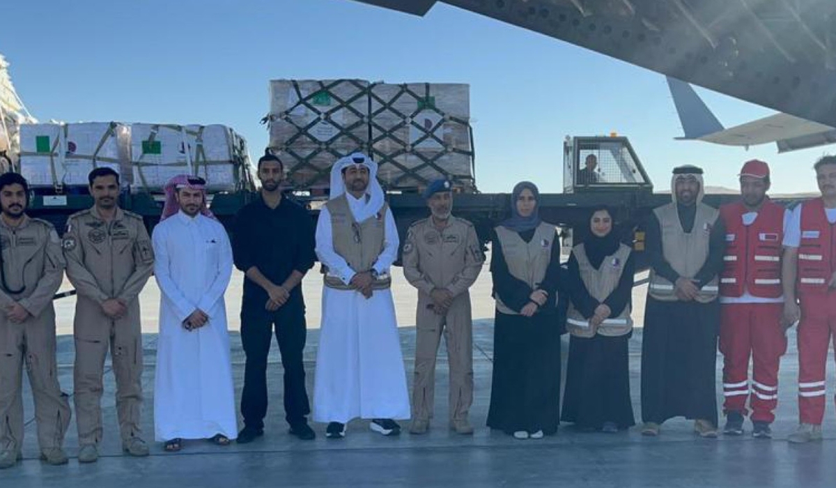 3 Qatar Armed Forces Planes Transporting Aid For Gazas Palestinians Are En Route To Al Arish Egypt